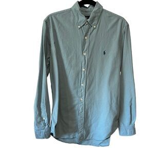 Revolve Polo Ralph Lauren Blue Collared Chambray Casual Button Down Shirt